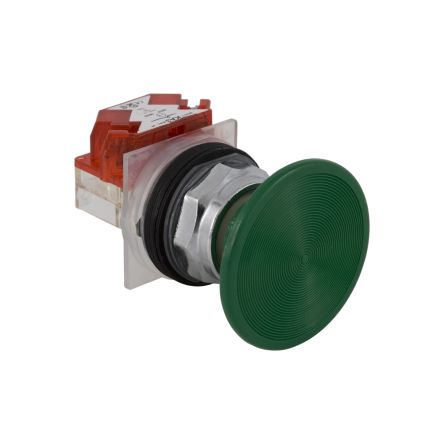 Schneider Electric 9001 Series Green Spring Return Push Button Head, 30mm Cutout