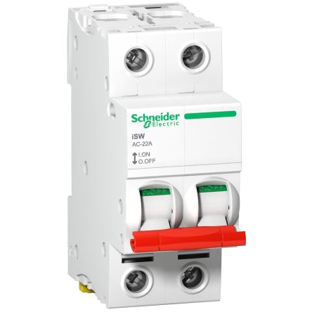 Schneider Electric Fuse Switch Disconnector, 2 Pole, 40A Max Current