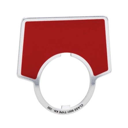 Schneider Electric Blank Legend Plate for Use with Push Button