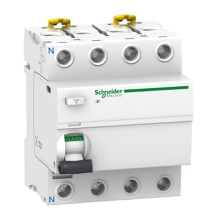 Schneider Electric Acti9 iID RCCB, 25A, 4 Pole, 30mA, Type A, 380 → 415V ac