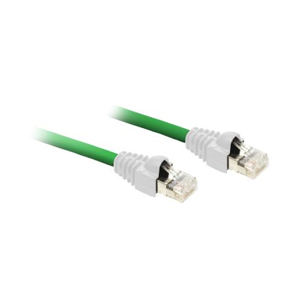 Schneider Electric 490, 40m Cat5, Green RJ45 to Male RJ45 Male, Shielded Twisted Pair (STP) Shielded, Terminated
