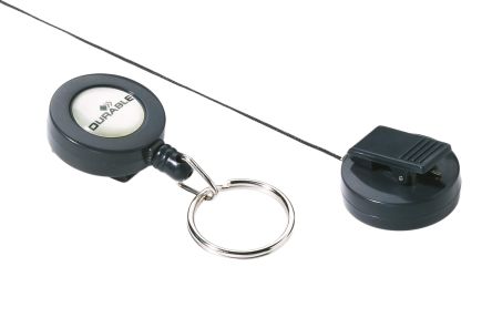 Durable Charcoal Metal, Plastic Badge Reel With Badge Reel