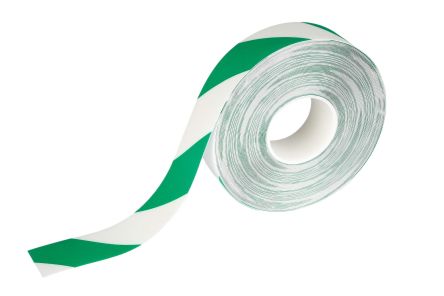 Durable 1726131 Green, White 30m Floor Marking Tape, 0.7mm Thickness "None
