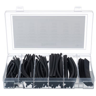 Panduit Heat Shrink Tubing Kit, Black 2:1 Ratio, KP Series
