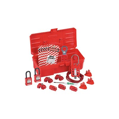 Panduit Red 6-Lock Lockout Kit, 25mm Shackle