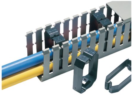 HellermannTyton Acrylonitrile Butadiene Styrene Cable Trunking Accessory, 55 x 35 x 20mm, 181