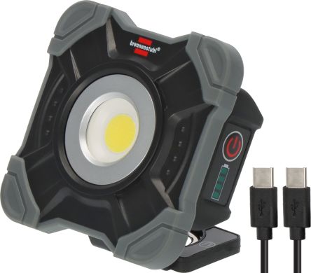 brennenstuhl Rechargeable LED Work Light, 1000 lm, USB-C Plug, 5 V, IP54