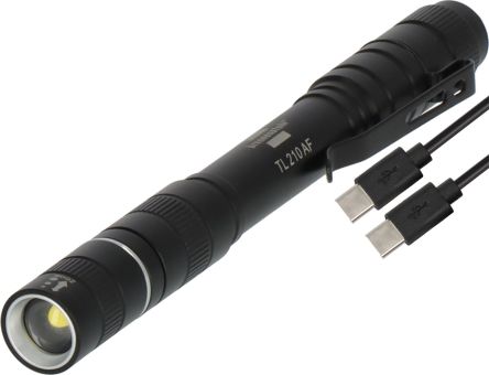 brennenstuhl LED LED Torch Black - Rechargeable 200 lm, 16 mm