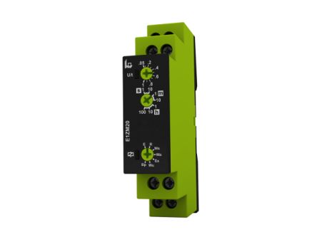 Tele Enya Series DIN Rail Mount Timer Relay, 24 → 240V ac/dc, 2-Contact, 100h, 7-Function, SPDT, SPST
