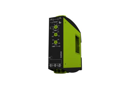 Tele Gamma Series DIN Rail Mount Timer Relay, 12 → 400V ac, 2-Contact, 3min, 1-Function, DPDT