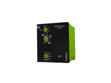 Tele Gamma Series Plug In Timer Relay, 12 → 240V ac/dc, 2-Contact, 100h, 7-Function, DPDT