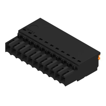 Weidmüller, 3.5mm Pitch, OMNIMATE BLF, 11 Way,, Pluggable Terminal Block, Plug, PCB Mount, Push In Termination,
