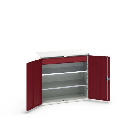 Bott 2 Door, 1 Drawer Sheet Steel Cupboard, 1050 x 550 x 1000mm