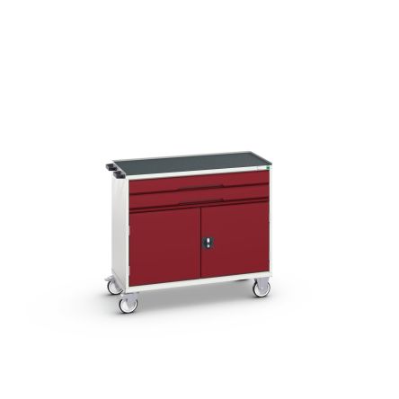 Bott 2 Door, 2 Drawer Sheet Steel Floor Standing Cabinet, 1050 x 550 x 965mm