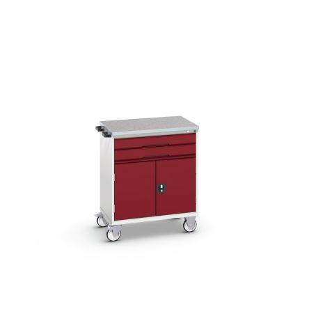 Bott 2 Door, 2 Drawer Sheet Steel Floor Standing Cabinet, 800 x 600 x 980mm