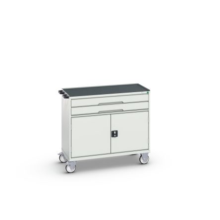 Bott 2 Door, 2 Drawer Sheet Steel Floor Standing Cabinet, 1050 x 550 x 965mm
