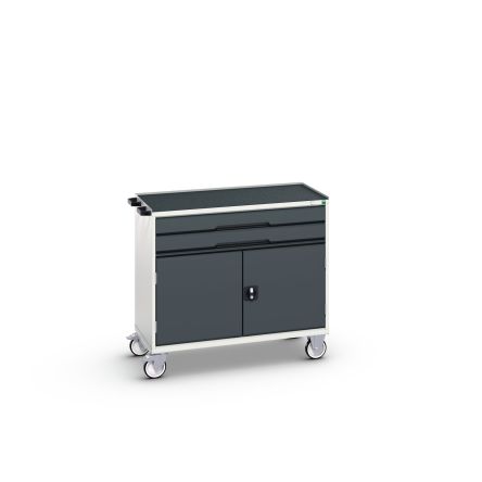 Bott 2 Door, 2 Drawer Sheet Steel Floor Standing Cabinet, 1050 x 550 x 965mm