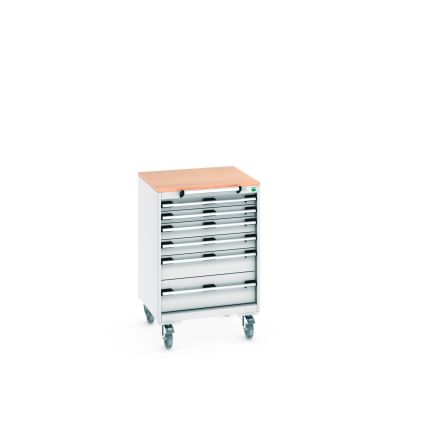 Bott, 6 Drawer Sheet Steel Floor Standing Storage Cabinet, 650 X 650 X 990mm