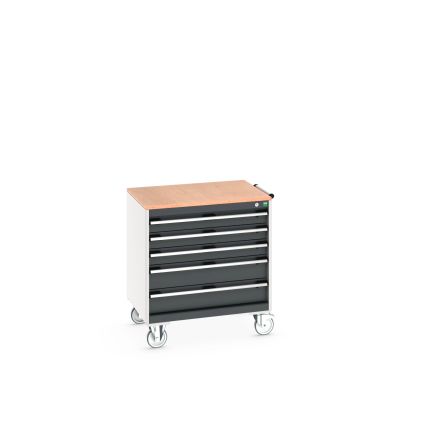 Bott, 5 Drawer Sheet Steel Floor Standing Storage Cabinet, 800 X 650 X 890mm