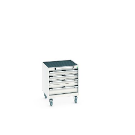 Bott, 4 Drawer Sheet Steel Floor Standing Storage Cabinet, 650 X 650 X 785mm