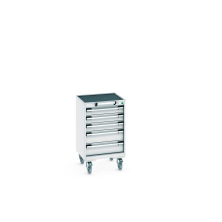 Bott, 5 Drawer Sheet Steel Floor Standing Storage Cabinet, 525 X 525 X 885mm