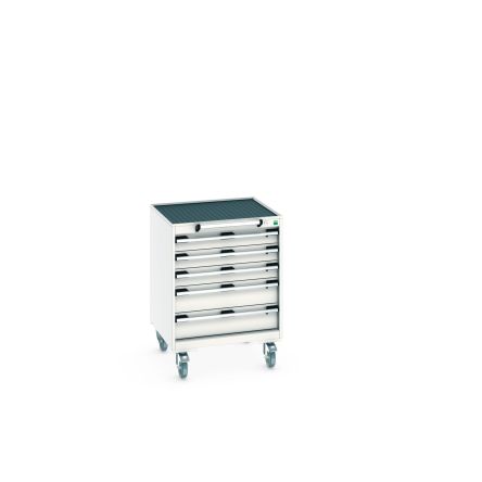 Bott, 5 Drawer Steel Floor Standing Cabinet, 650 x 650 x 885mm