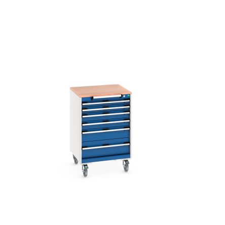 Bott, 6 Drawer Steel Floor Standing Cabinet, 650 x 650 x 990mm