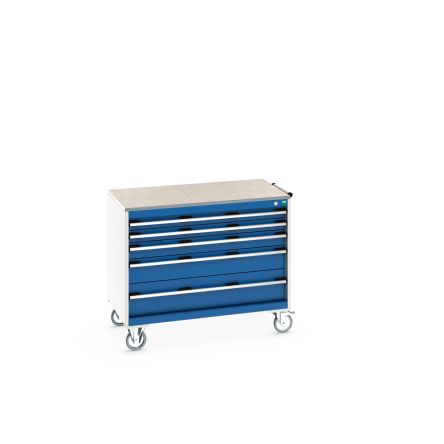 Bott, 5 Drawer Sheet Steel Floor Standing Cabinet, 1050 X 650 X 890mm