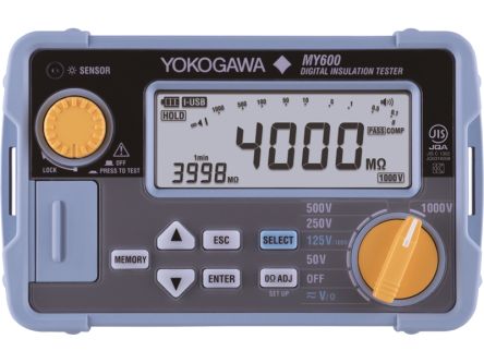 Yokogawa MY600/NB2 Insulation Tester, 50V Min, 1000V Max