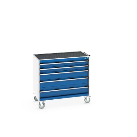 Bott, 5 Drawer Steel Floor Standing Cabinet, 1050 x 650 x 985mm