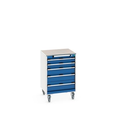 Bott, 5 Drawer Steel Floor Standing Cabinet, 650 x 650 x 990mm