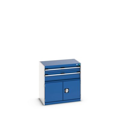 Bott 2 Door, 2 Drawer Sheet Steel Floor Standing Cabinet, 800 X 525 X 800mm
