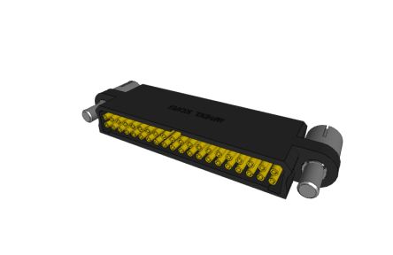 Amphenol Socapex MHDAS Series Straight PCB Mount PCB Connector, 40 Contact(s), 1.27mm Pitch, 2 Row(s), Shrouded