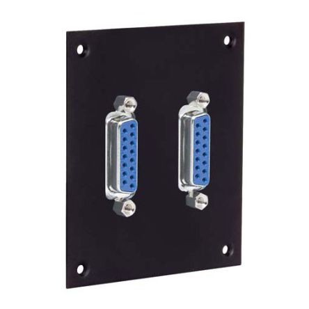 L-Com 2 Way Female F Female Adapter Audio & Video Faceplate