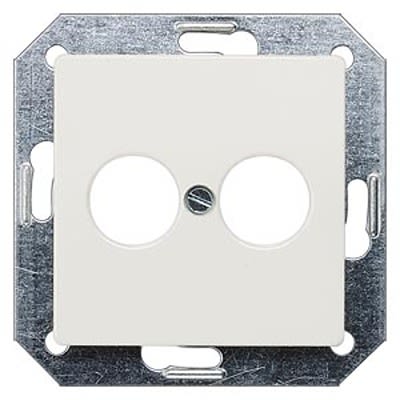 Siemens White 1 Gang Cover Plate Thermoplastic Faceplate & Mounting Plate