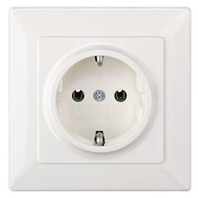 Siemens White 1 Gang Cover Plate