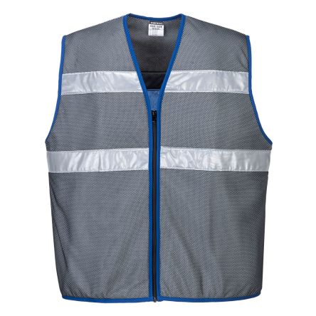 Portwest Grey Breathable, Hi-Vis Hi Vis Vest, XL