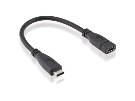 Roline USB 3.2, Male USB C to Female USB C, 150mm