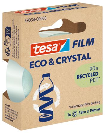 Tesa 59034 Transparent film Eco Office Tape 19mm x 33m