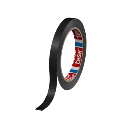 Tesa 60404 Colored Black Packing Tape, 66m x 12mm
