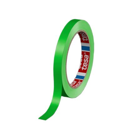 Tesa 60404 Colored Green Packing Tape, 66m x 12mm