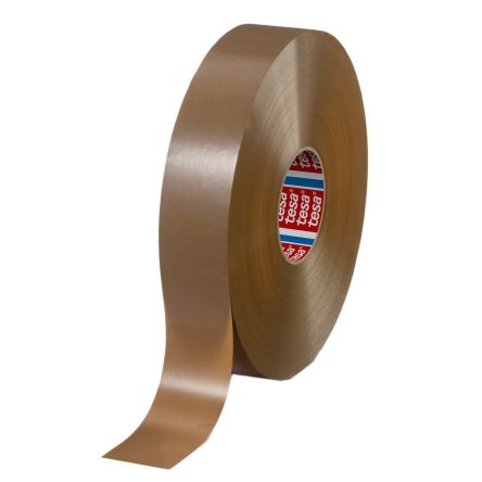 Tesa 4124 White Packing Tape, 66m x 25mm