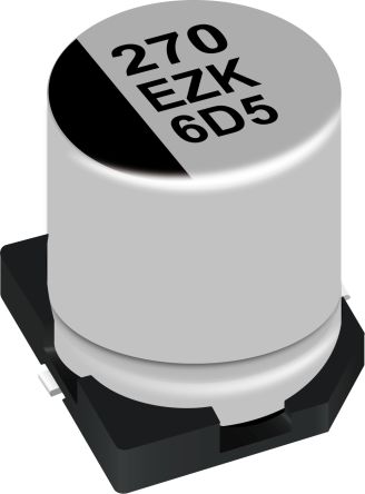 Panasonic 120μF Hybrid, Polymer Aluminium Capacitors 35V dc, Surface Mount - EEHZKV121XUP
