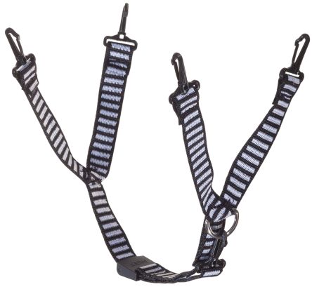 MSA Safety Textile Black, White Hard Hat Chin Strap, Hard Hat