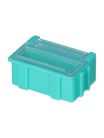 Licefa 1 Cell Green, Transparent Compartment Box, 21mm x 42.4mm x 29.4mm