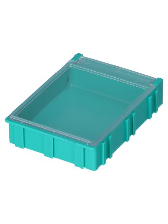 Licefa 1 Cell Green, Transparent Compartment Box, 21mm x 63mm x 85.3mm
