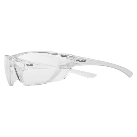 Riley Fresna Anti-Mist UV Safety Spectacles, Clear Polycarbonate Lens, Vented