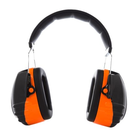 Skytec H5 Ear Defender with Headband, 34dB, Black, Orange