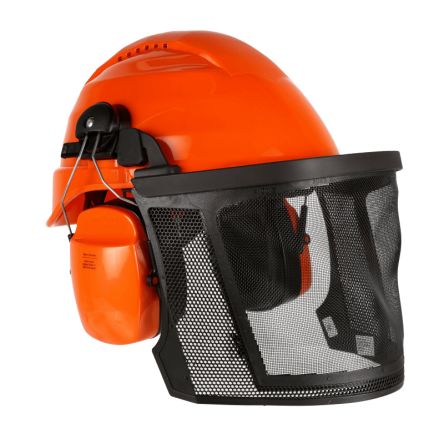 Skytec Black Nylon Mesh Face Shield with Face Guard, Resistant To Flying Particles
