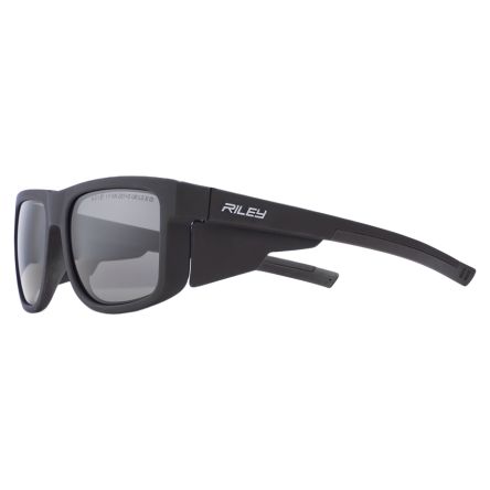 Riley Navigator Anti-Mist UV Safety Glasses, Grey Polycarbonate Lens